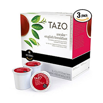 Tazo Awake English Breakfast Tea Keurig K-Cups, 16 Count [Pack Of 3]