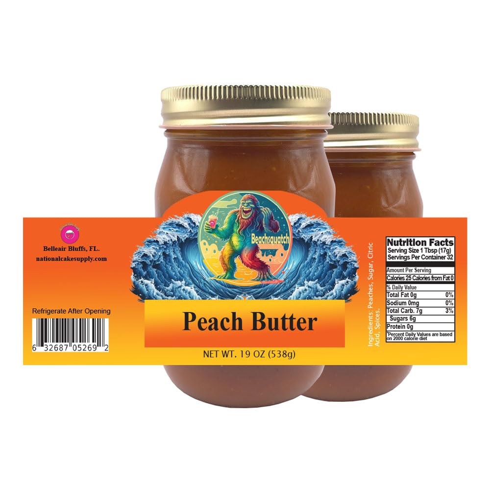 Beachsquatch Peach Butter, 19 ounces - 2 Pack