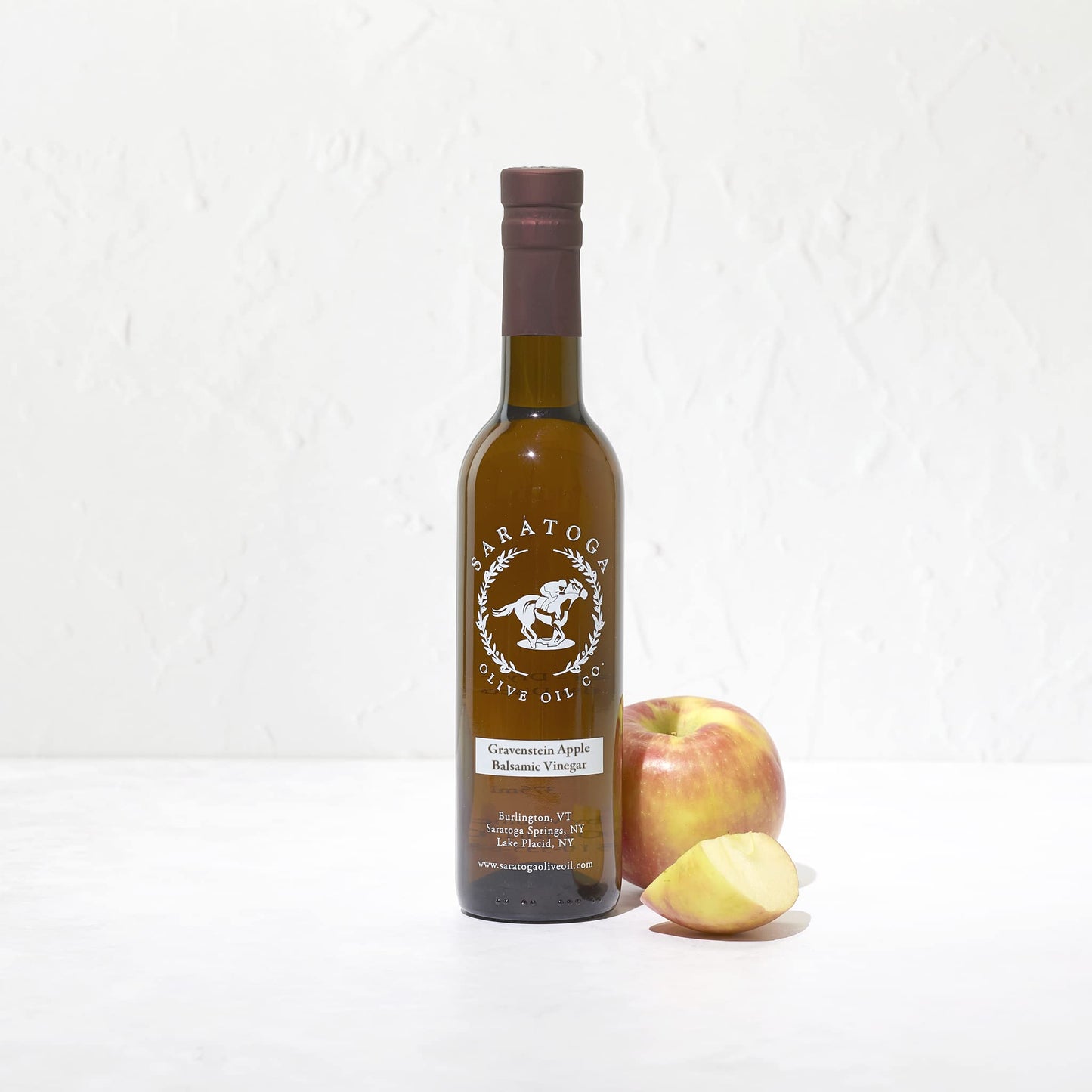 Saratoga Olive Oil Company Gravenstein Apple White Balsamic Vinegar, 200ml (6.8oz), 1 Count