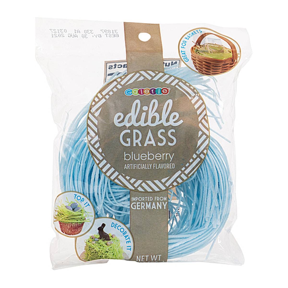 Grandys Candys Edible Easter Grass- Green Apple, Blueberry, Strawberry, & Multi Flavored Bundle-Fun and Delicious Way to Complet