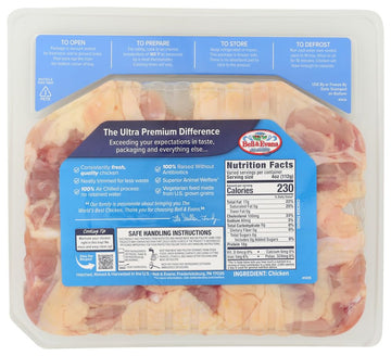 Bell & Evans, Chicken Thigh Bone-In Air Chilled Tray Pack Step 2