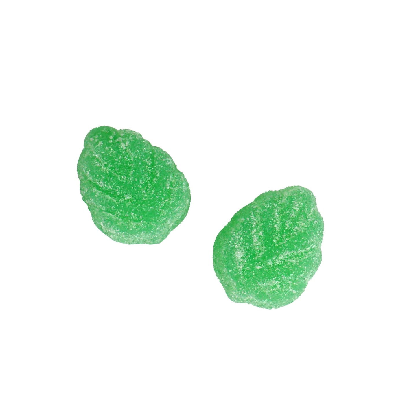 Spearmint Leaves, 1 Pound Bulk Bag Gummy Spearmint Candy, Green Candy, The Hampton Candy Company