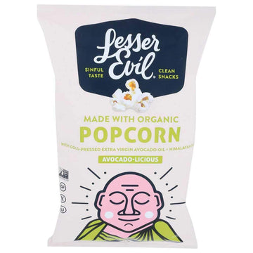 Lesser Evil Organic Avocado Licious Buddha Bowl Popcorn 5 Ounce -- 12 Per Case.