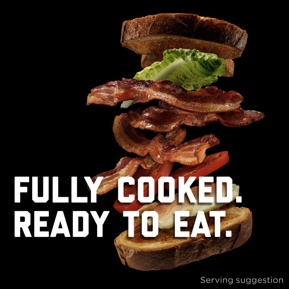 HORMEL BLACK LABEL Thick Cut Fully Cooked Bacon  2.52 oz
