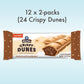 Rip Van Wafels Crispy Dunes Vegan Chocolate Hazelnut Wafer Sticks - Low-Calorie Keto Snack, 90 Calories, Brown, 12 Pack