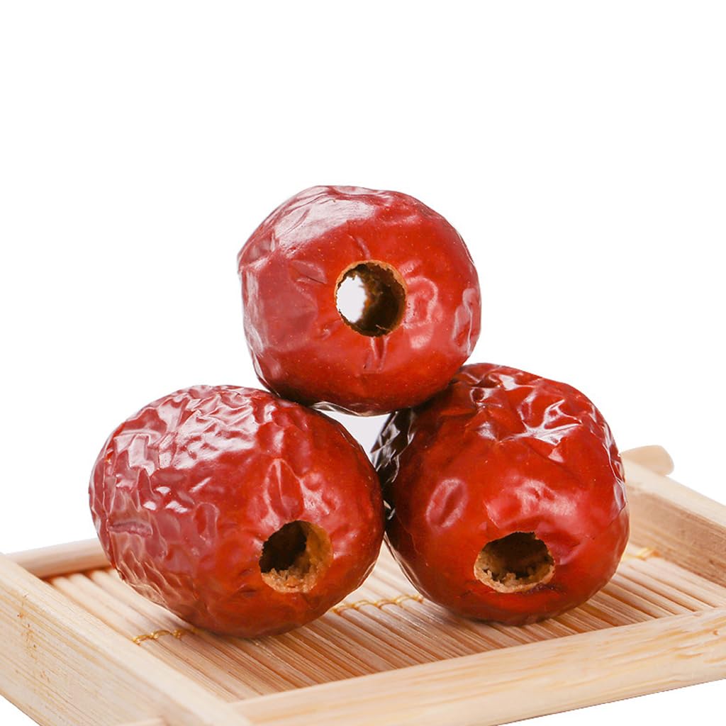 Mkostlich Jujube Date, Pitted Dates Bulk, Chinese Red Date, 1.1Lb/500G Large-Size Jujubees, Sweet Dried Jujube Fruit For Snackin
