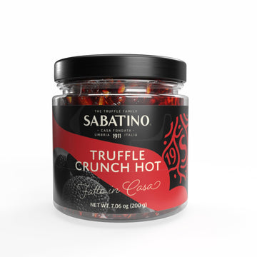 NEW Sabatino Truffle Crunch Hot, Premium Chili Crisp with Truffle, Made with Olive Oil, Crunchy Onion, Garlic and Real Truffle, 