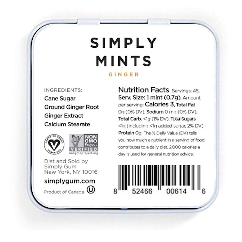Simply Mints (Ginger, 45 Count (1 Tin))