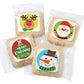 Christmas Cookies Gift Baskets Box For Men Women Kids | Holiday Cookie Treats Decorated | Individually Wrapped Sugar | Nut Free