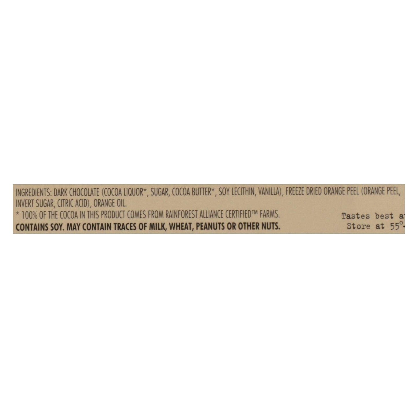 Chocolove Xoxox Premium Chocolate Bar - Dark Chocolate - Orange Peel - 3.2 Oz Bars - Case Of 12
