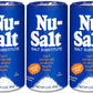 Nu-Salt Sodium-Free Salt Substitute (3 Pack) Contains Potassium Chloride, Table Salt Alternative, Vegan, Good for Chips, Pretzel
