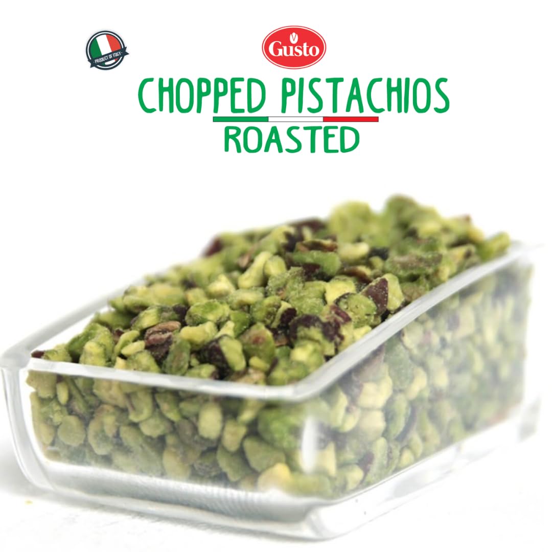 Pistachios Roasted Chopped, 2.2 lb (1 kg), Dry Roasted Unsalted Pistachio Crumbles, Chopped Pistachios nuts for ice cream sundae