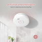 Putogesafe Fire Alarms Smoke Detectors, Battery Operated, Photoelectric Technology, Test Button & Low Battery Signal, 1 Pack, White