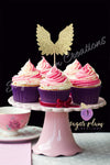 Set of 12 Angel Wings Cupcake Toppers