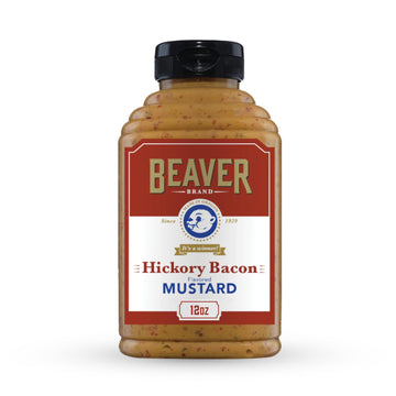Beaver Hickory Bacon Mustard, 12 Ounce Squeeze Bottle