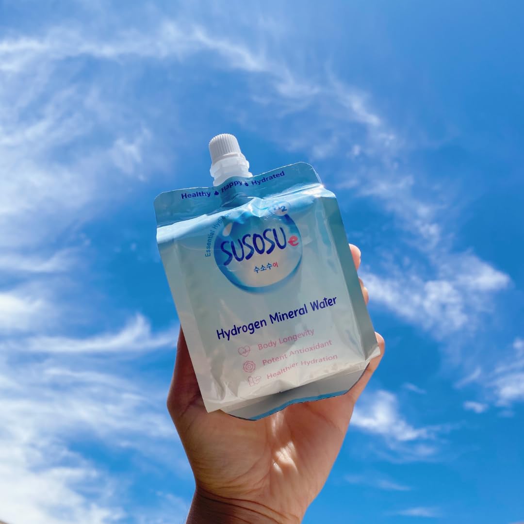 Susosu Hydrogen Water - Naturally Sourced Mineral Water, Non-Sparkling, 10.5 Fl Oz (Pack of 20)