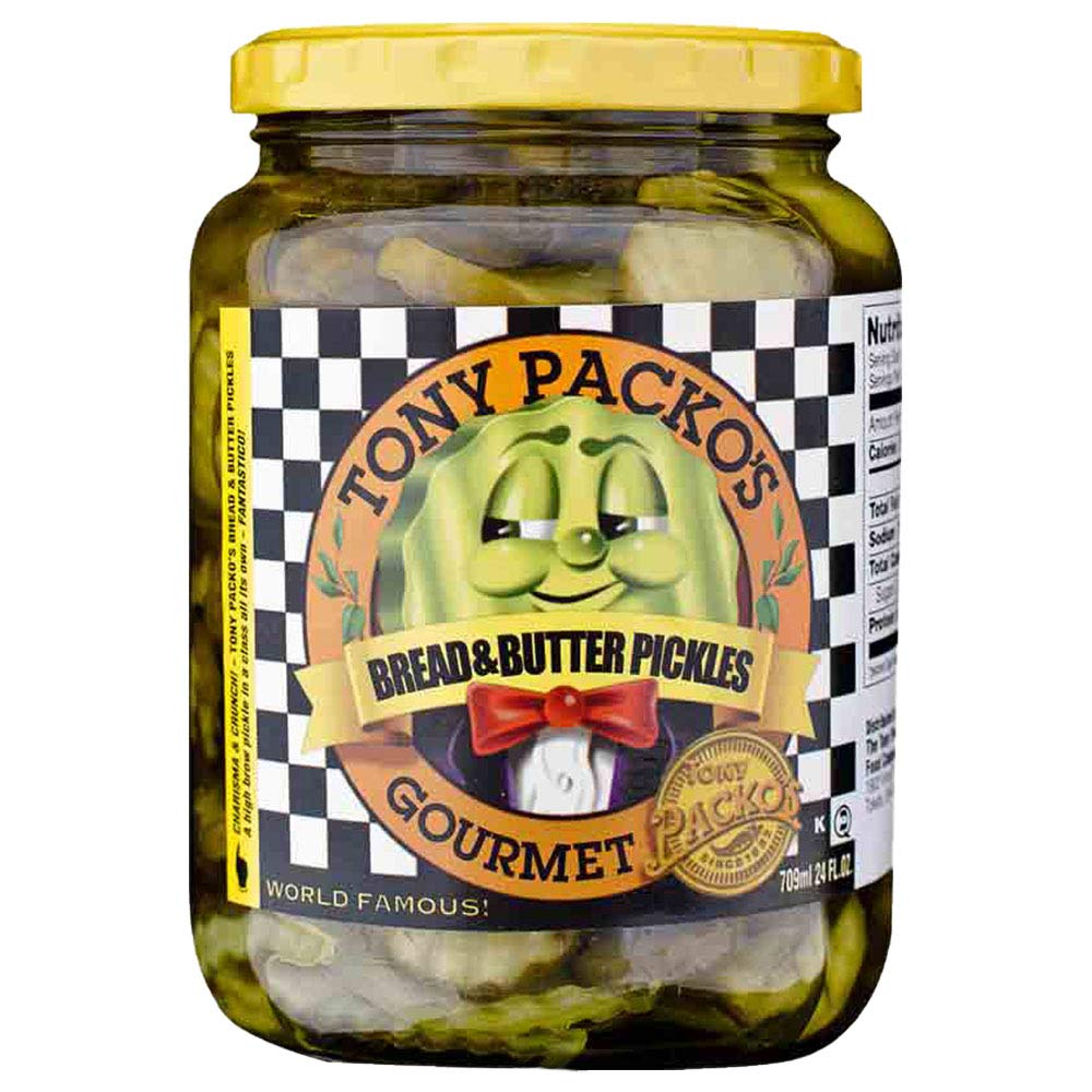 Tony Packo's Gourmet Bread and Butter Pickles, 24 ounce Jar