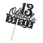 Qertesl 13 Official Teenager Cake Topper, 13Th Birthday Cake Topper, Hello 13 Cake Topper, Cheers To 13 Years, Boy Girl 13Th Bir
