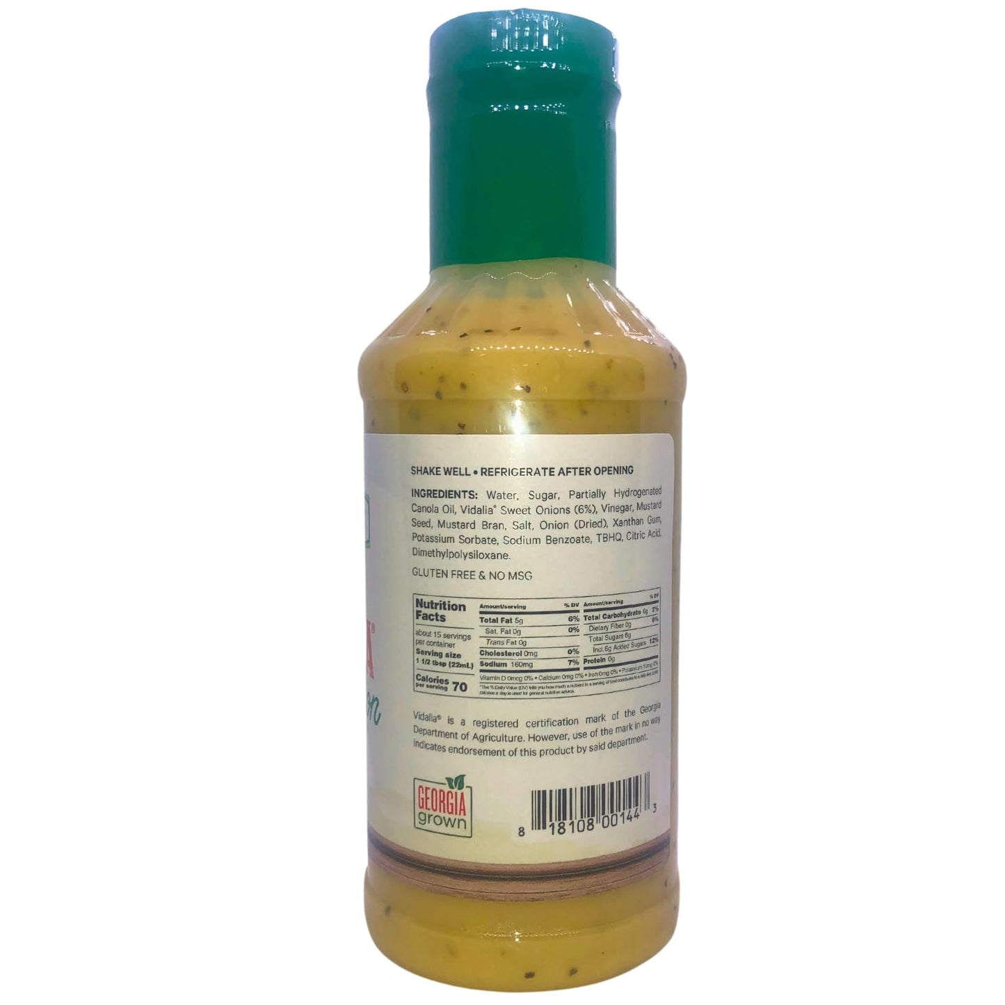 Vidalia Brands Creamy Vidalia Onion Dressing – 16 fl oz Gourmet Salad Dressing, Marinade & Dip