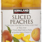 Kirkland Sliced Peaches, 4 bottles (24 ounces each)