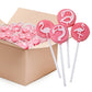 Flamingo Lollipops - 2 Pound Bulk Pack (110 Count) - Icing Tattoo Strawberry Hard Candy - Individually Wrapped
