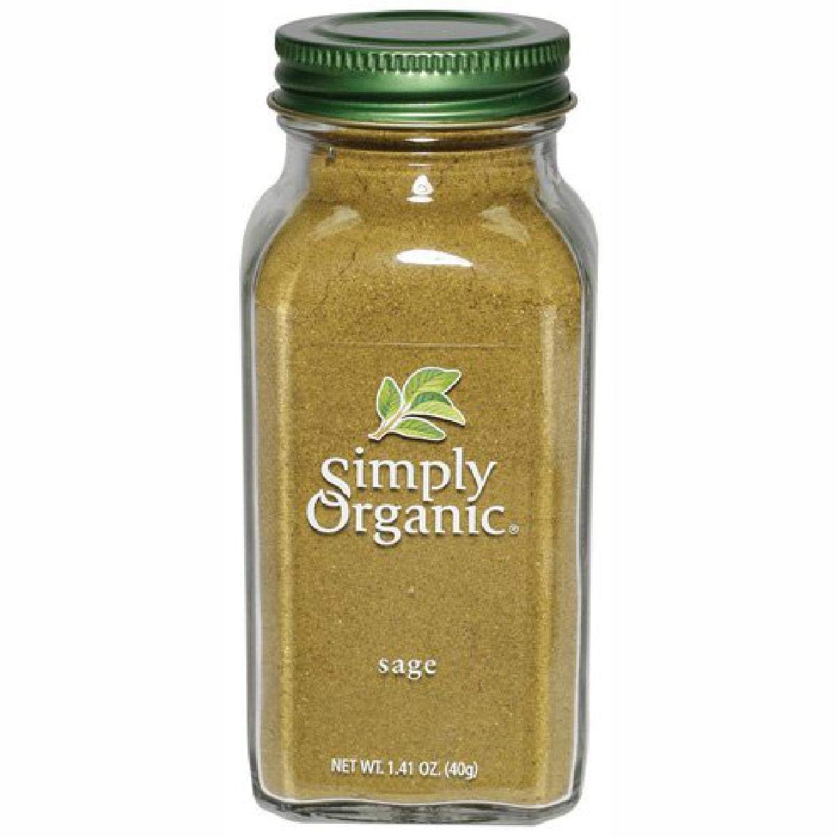 Simply Organic Ground Sage Leaf, Certified Organic | 1.41 oz | Pack of 3 | Salvia officinalis L.