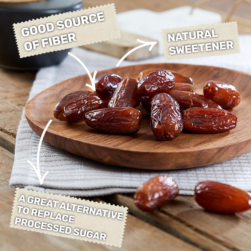 Happy Village Organic Soft Dried Pitted Dates On the Go - 3 Bags (15 Individual Portion Packs) | Healthy, Organic, Non-GMO, Vega