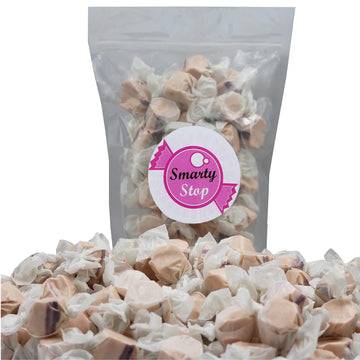 Gourmet Soft And Chewy Salt Water Taffy Candies - Individually Wrapped - Bulk Bags (Maple, 1 Pound (Pack Of 1))
