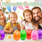 Veagins 36Pcs 3.15    Unfilled Easter Eggs, Bulk Colorful Bright Empty Plastic Eggs For Easter Hunt, Surprise Egg, Filling Treat