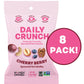 Daily Crunch Sprouted Almonds, Cherry Berry (1.5 Ounce Bags, Pack Of 8) - Sprouted And Dehydrated For A Unique Crunch, Keto Frie