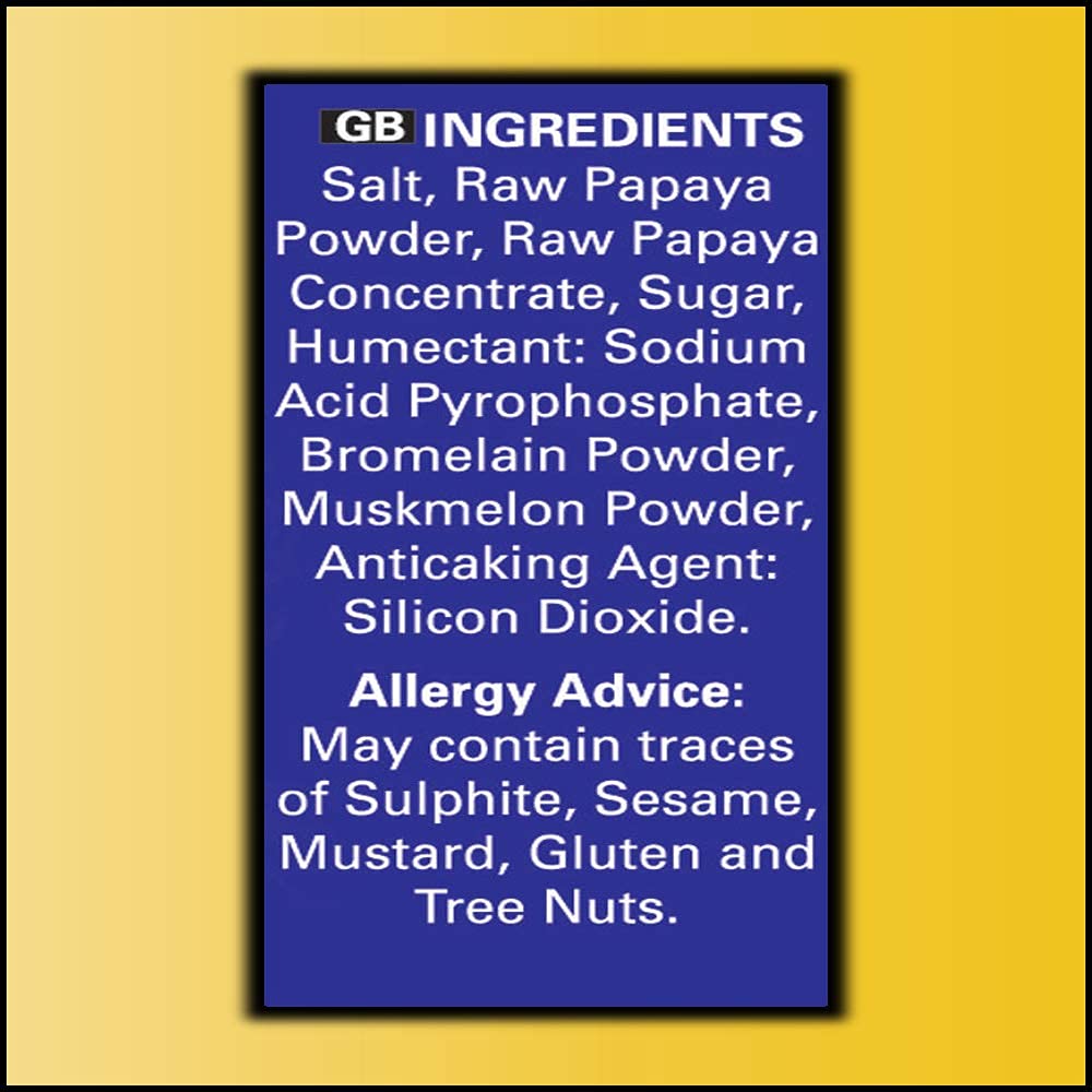 Shan - Meat Tenderizer Seasoning Mix 1.4 Oz (40G) - Papaya Based High Altitude Cooking Powder - Suitable For Vegetarians