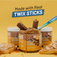 Rainbow Nut Butter, Twin Sticks Candy Bar Peanut Butter, Spread, Treat, Snack, Dessert, Caramel Bits, Caramel Syrup, Milk Chocol