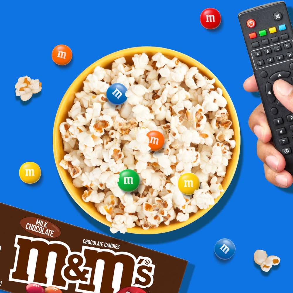 M&M'S Milk Chocolate Candy Movie Theater Box, 3.10 Ounce (Pack Of 12)