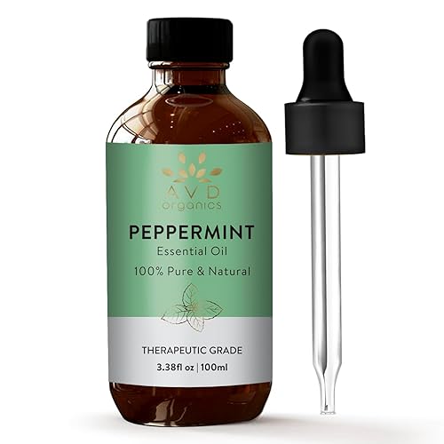 Avd Organics Peppermint Oil - 100% Pure And Undiluted Mentha Piperita Oil  Therapeutic Grade Aromatherapy Essential Oil Peppermi