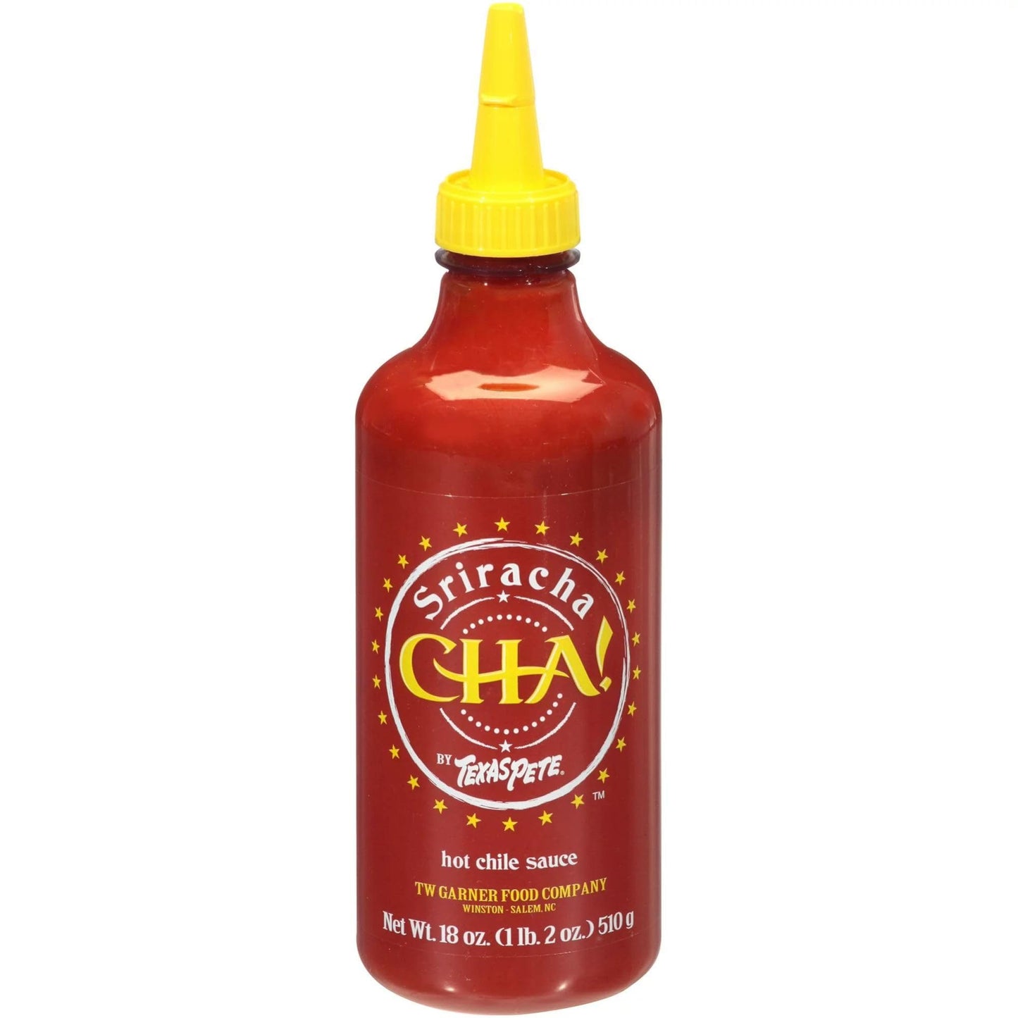 Texas Pete Cha Sriracha Hot Chile Sauce18 Ounce Bottle (Pack Of 3)