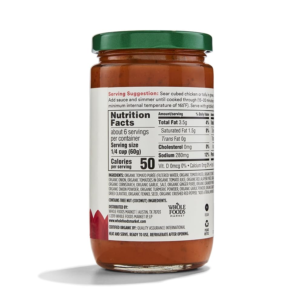 365 By Whole Foods Market, Sauce Madras Curry Organic, 12 Ounce