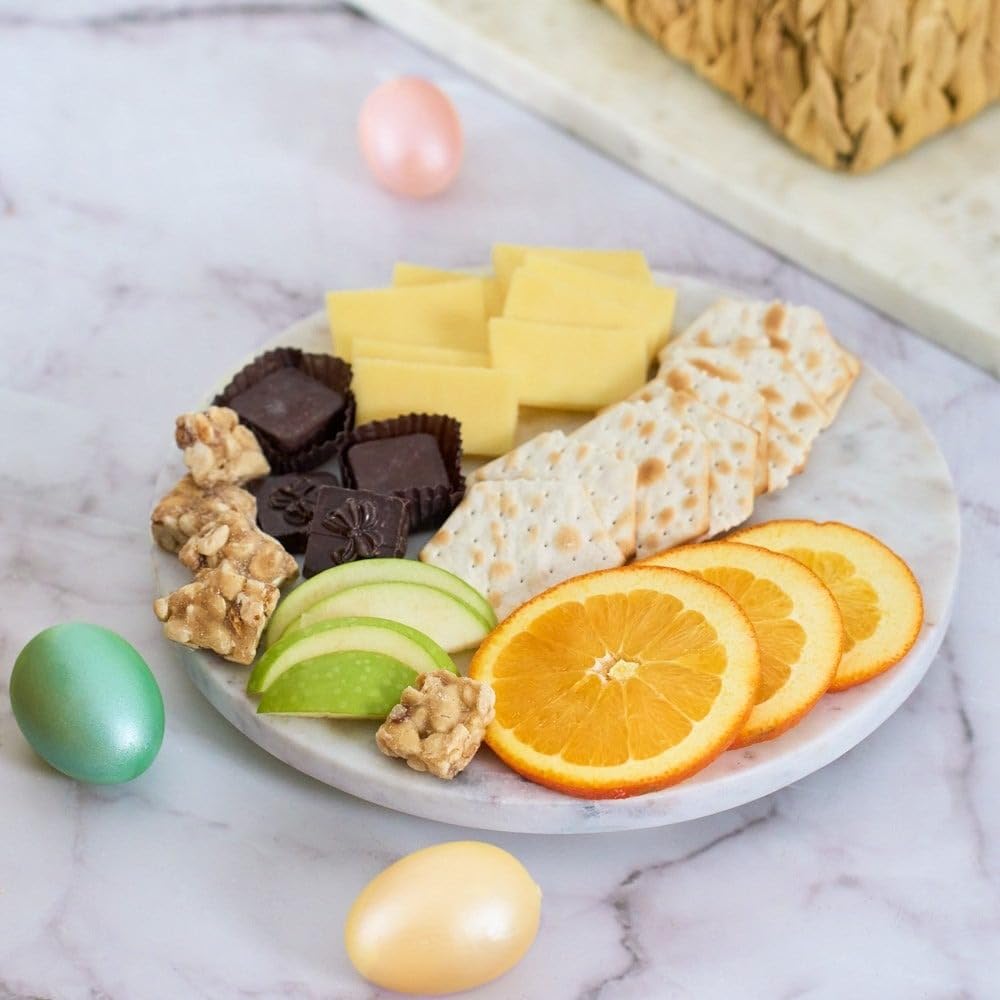 Easter Fruit Basket Of Fresh Fruits, Cheese, Caramel Sauce And Chocolate By Gourmetgiftbaskets.Com