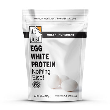 It s Just! - Egg White Protein Powder  Dried Egg Whites Protein  Meringue Ingredient  Non-GMO  USA Farms (Unflavored  20oz)