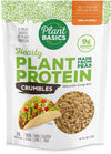 Plant Basics - Hearty Plant Protein - Unflavored Crumbles, 8 Oz (Pack Of 6), Made From Peas, Non-Gmo, Gluten Free, Low Fat, Low Sodium, Vegan, Meat Substitute