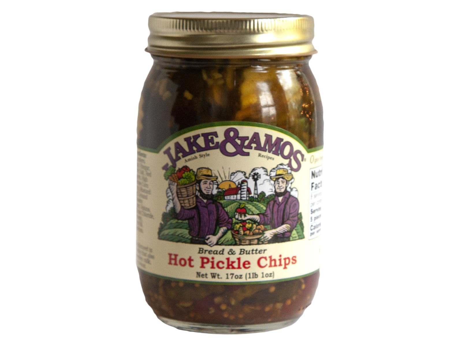 Jake & Amos - Hot Bread & Butter Pickles / 2 - 16 Oz. Jars