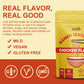 Talcufon Ramen Seasoning 10.58 Oz Traditional Chicken Ramen Seasoning Reduced Salt Gluten-Free Vegan Mild Premium Instant Noodle