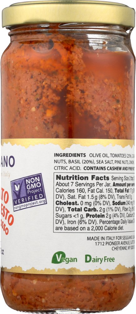Seggiano, Tomato and Basil Pesto, 7 oz