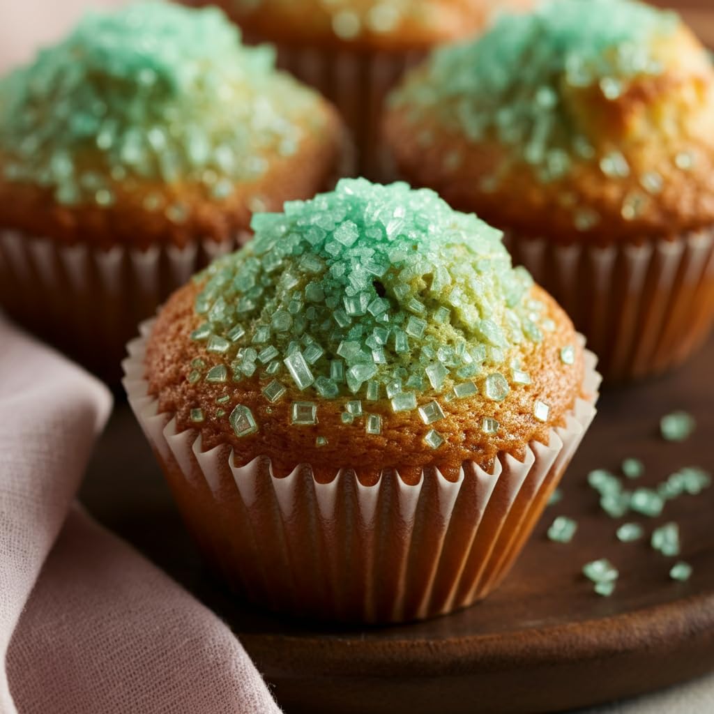 Bakerpan Sugar Sprinkles For Baking - 7 Ounce Mint Green Decorating Sugar Crystals For Cookies, Cake Pops, Ice Cream (Made In Us