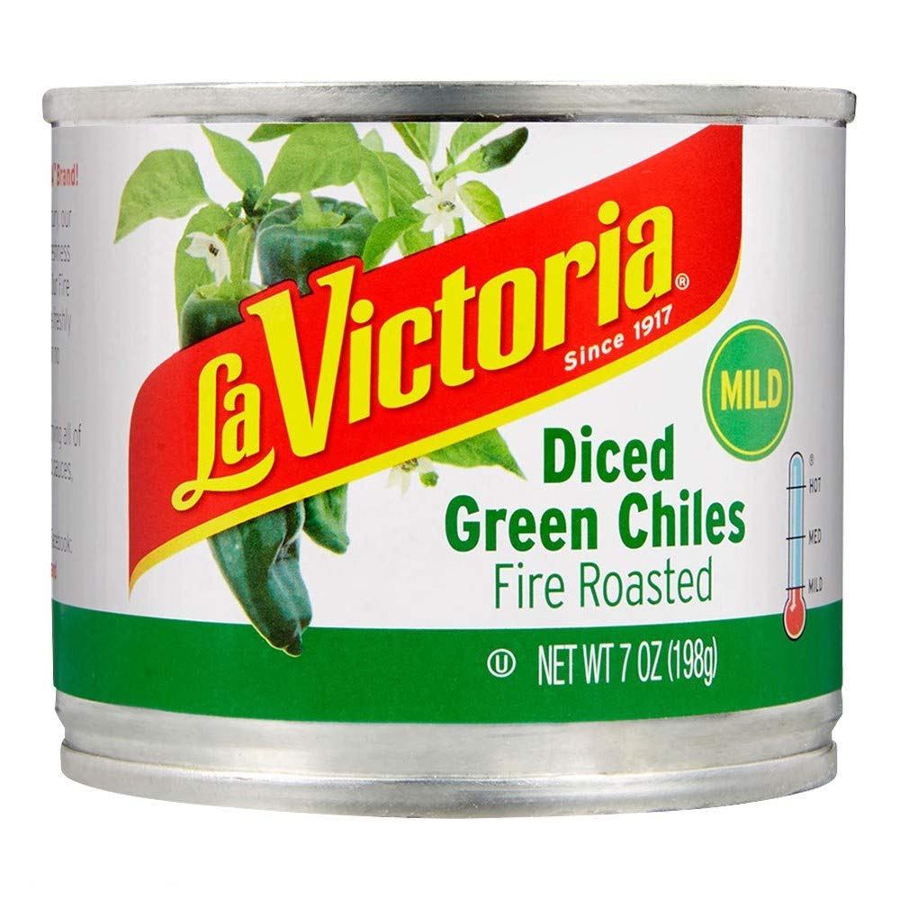La Victoria Fire Roasted Diced Green Chiles, Mild, 4 Ounce (Pack of 24)