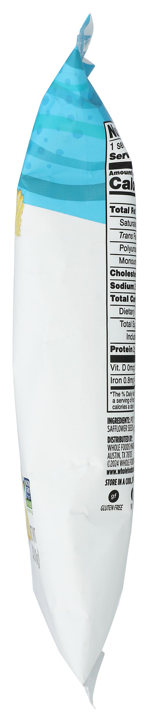 365 by Whole Foods Market Rippled Sea Salt Potato Chips, 1.5 Ounce, Crunchy Snack, Perfect for Parties and Sharing