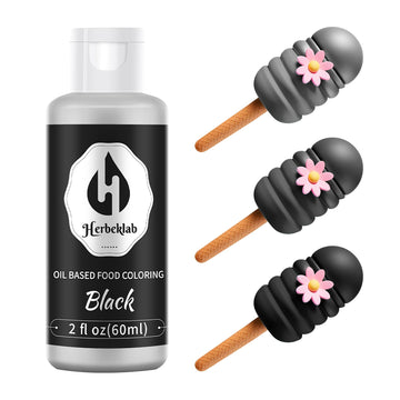 Black Oil Based Food Coloring for Chocolate 2 Fl Oz Professional Concentrated Black Oil Food Dye for Melting Chocolate Candy Mel