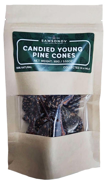Samsonov & Partners Candied Young Pine Cones Siberian Delicacy 100g/ 3.53oz