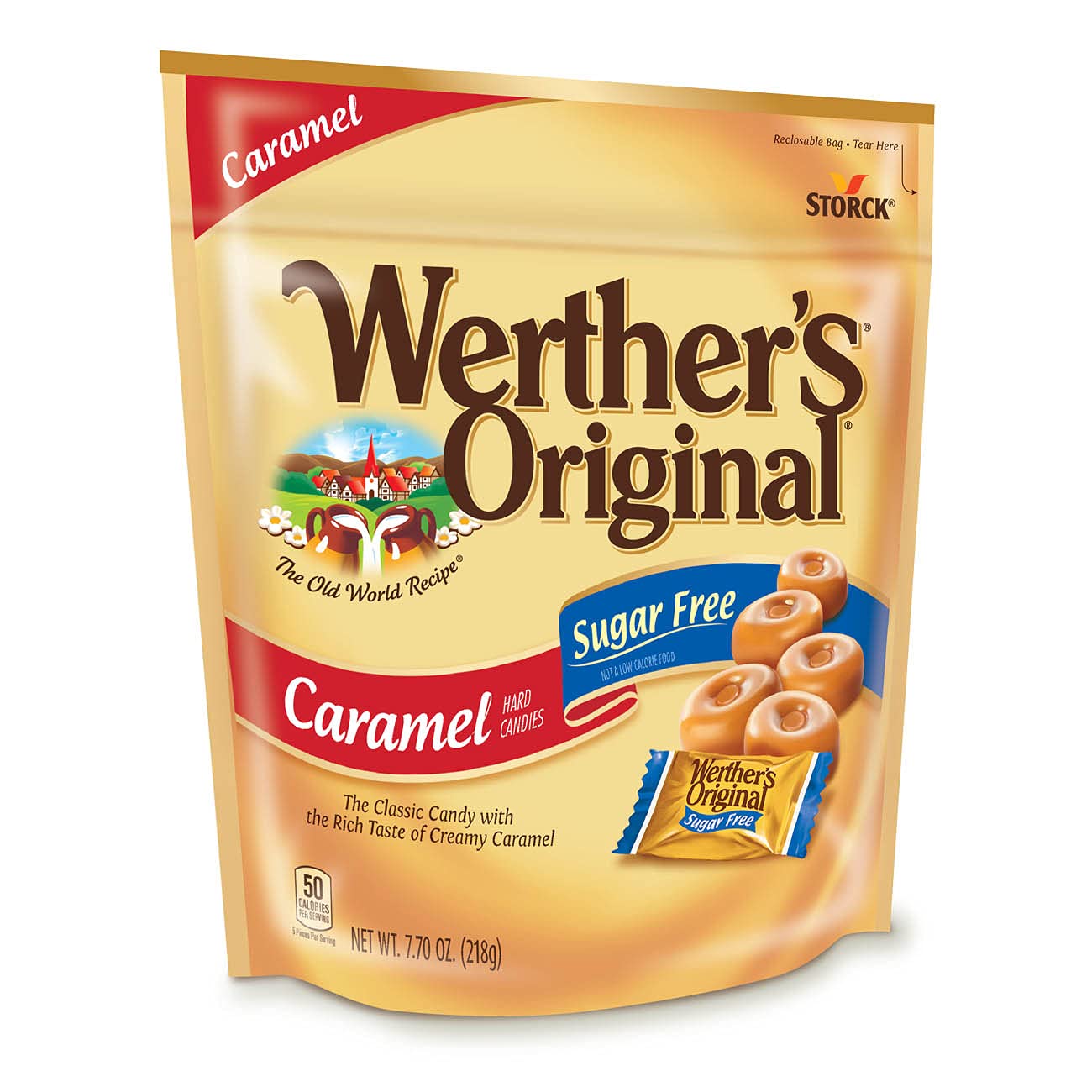Werther'S Original Hard Sugar Free Caramel Candy, 7.7 Oz Bag
