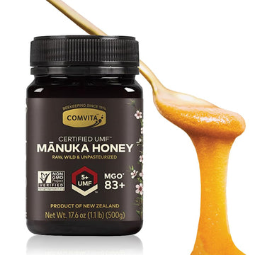 Comvita Manuka Honey (Umf 5+, Mgo 83+) | New Zealands #1 Manuka Brand | Raw, Wild, Non-Gmo | Superfood For Daily Vitality | 17.6