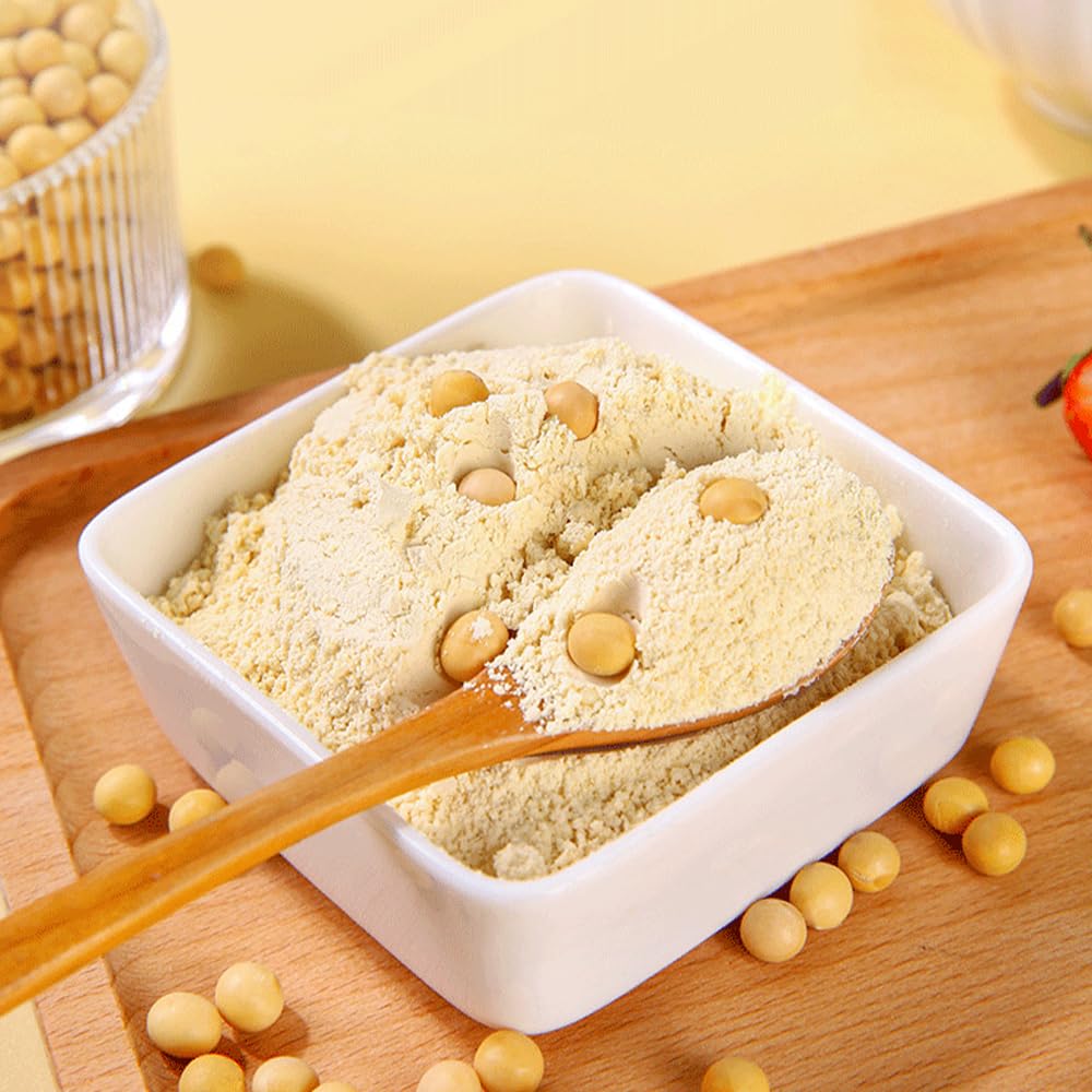 Sijiyunli-Pure Soy Milk Powder 200G/7.05Oz Zero Sucrose, Low Calorie, Non-Gmo. Suitable For The Elderly, Children, Fitness, And